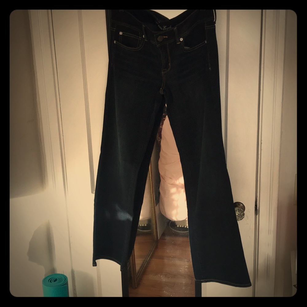 Boot cut with a slight flair jeans